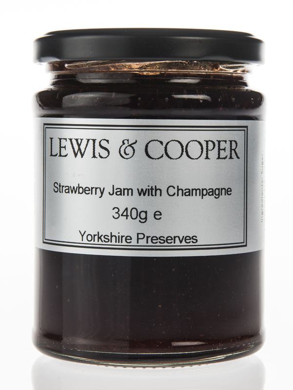 Lewis & Cooper Strawberry & Champagne Preserve | Luxury Food Hampers ...