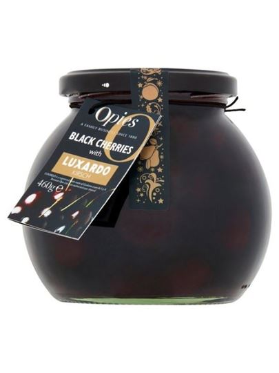 Picture of Opies Black Cherries with Luxardo Kirsch