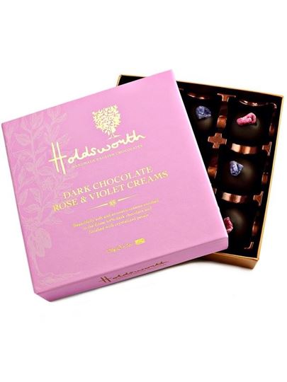 Picture of ​Holdsworth Dark Chocolate Rose & Violet Creams