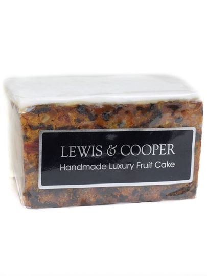 Picture of Lewis & Cooper  Luxury Iced Fruit Cake Slab 500g