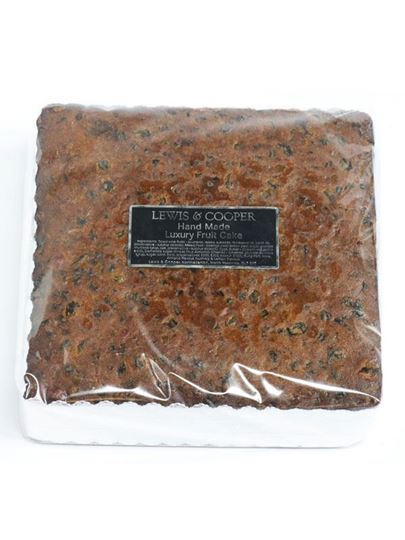 Picture of Lewis & Cooper Luxury Square Fruit Cake 8"