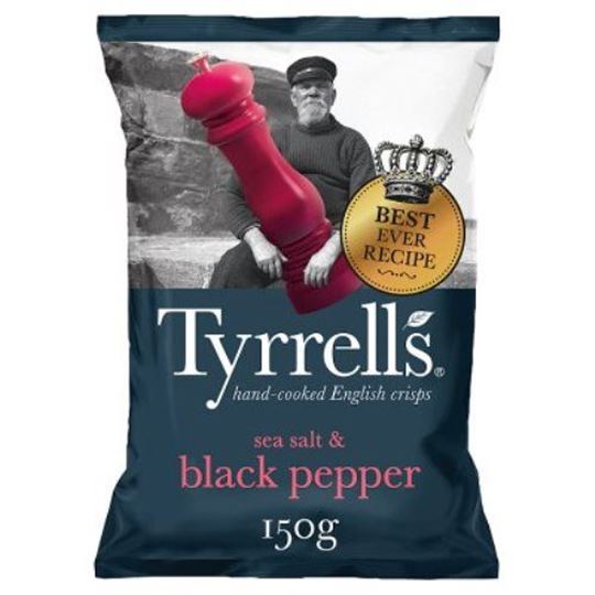 Picture of  Tyrrells Sea Salt & Black Pepper Crisps