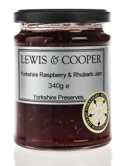 Picture of Lewis & Cooper Yorkshire Raspberry & Rhubarb Jam