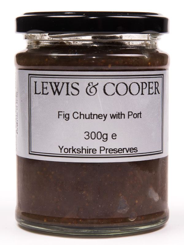 Lewis & Cooper Fig Chutney with Port | Luxury Food Hampers and Gift ...