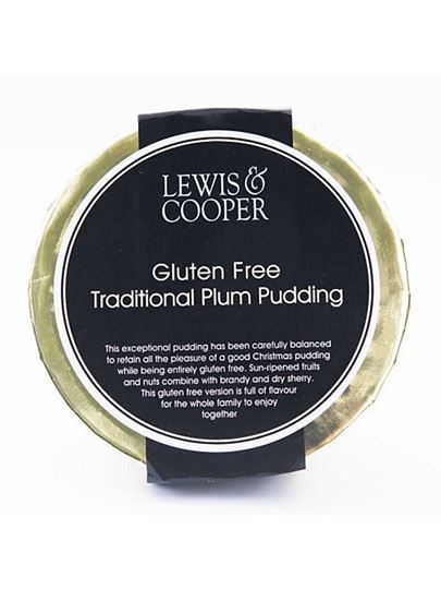 Picture of Lewis & Cooper  Traditional Gluten Free Plum Pudding with Hennessy Cognac 220g