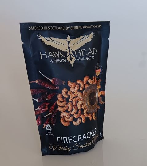 Picture of WHISKY SMOKED CASHEWS FIRECRACKER 65G