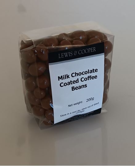 Picture of L&C MILK CHOC COFFEE BEANS 200G